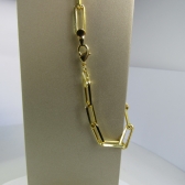 Pulseira Corrente Cartier 1.6 Diamantada Banhado em Ouro 18k MASCULINA - Dourado