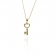 Colar Pingente de Chave Banhado em Ouro 18k - Dourado
