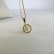 Colar Com Pingente De Circulo Da Árvore Da Vida Com Zircônia Colorida Banhado em Ouro 18k - Dourado