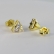 Brinco Triângulo de Zircônia Banhado em Ouro 18k - Dourado