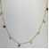 Colar Corrente Americana com Zircônias Multicolor Banhado em Ouro 18k - Dourado