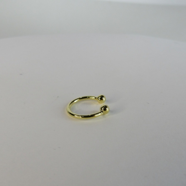 Piercing Fake Banhado em Ouro 18k - Dourado