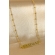 Colar com Corrente e Pingente Gratidão Banhado em Ouro 18k - Dourado