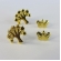 Brinco Duo de Árvore e Borboleta Banhado em Ouro 18k - Dourado