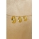 Trio de Brincos Argolinhas Grossas Banhado em Ouro 18k - Dourado