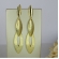 Brinco Grande de Folhas Sobrepostas Banhado em Ouro 18k - Dourado