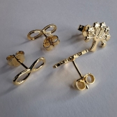 Duo Arvore Da Vida E Infinito Banhado em Ouro 18k - Dourado