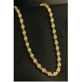 Choker com Corrente de Mini Pérolas Banhado em Ouro 18k - Dourado