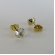Brinco Pequeno Ponto de Luz Banhado em Ouro 18k - Dourado