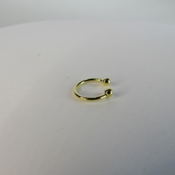 Piercing Fake Banhado em Ouro 18k - Dourado