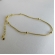 Pulseira Corrente Lisa com Bolinhas Banhado em Ouro 18k - Dourado