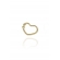 Piercing Fake Forma de Coração Banhado em Ouro 18k - Dourado