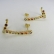 Brinco Ear Cuff com Piercing Fake e Zircônias Colorida Banhado em Ouro 18k - Dourado