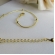 Pulseira Corrente Lisa com Bolinhas Banhado em Ouro 18k - Dourado