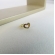 Piercing Fake Com Coração de Zircônias Coloridas Banhado em Ouro 18k - Dourado