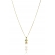 Colar Pingente Menina com Zircônia Colorida Banhado em Ouro 18k - Dourado