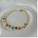 Pulseira Infantil de Pedrinhas Coloridas Banhado a Ouro 18k - Dourado