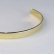 Bracelete Liso Largo Banhado em Ouro 18k - Dourado