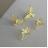 Brinco Duo com Brincos Religiosos Banhado em Ouro 18k - Dourado