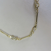 Colar com Corrente de Mini Pérolas Banhado em Ouro 18k - Dourado