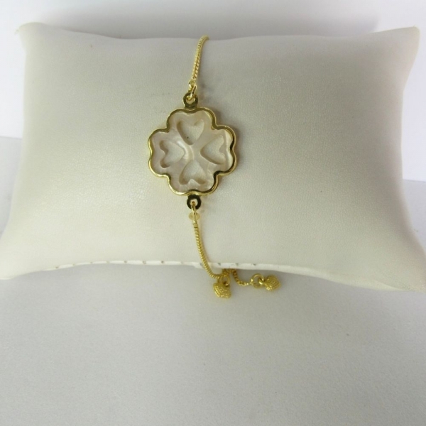 PULS. AJUSTAVEL COM TREVO - Dourado