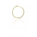 Pulseira Meia Fita Meia Corrente Banhado em Ouro 18k - Dourado
