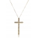 Colar com Cruz Banhado em Ouro 18k - Dourado