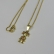 Colar Pingente Menina com Zircônia Colorida Banhado em Ouro 18k - Dourado