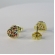 Brinco Pequeno de Coração com Zircônias Colorido Banhado em Ouro 18k - Dourado
