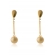 Brinco Médio com Fio e Bola Dourada Banhado em Ouro 18k - Dourado