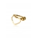 Piercing Fake com Coração Banhado em Ouro 18k - Dourado