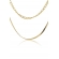 Colar Duplo com Correntes Grossas Banhado em Ouro 18k - Dourado