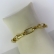 Pulseira de Elos Intercalados Grandes Banhados a Ouro 18k - Dourado
