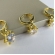 Trio Argolinha Estrelinha de Zircônia Banhado em Ouro 18k - Dourado