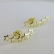 Brinco Ear Cuff Estrelas Pequenas Banhado em Ouro 18k - Dourado