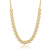 Pulseira com Fecho Regulável e corrente Trabalhada Banhado em Ouro 18k - Dourado