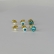 Trio de Olho Grego Banhado em Ouro 18k - Dourado