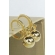 Brinco Argolinha Pequena com Bola Dourada Banhado em Ouro 18k - Dourado