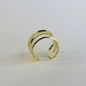 Piercing Três Fios Banhado em Ouro 18k - Dourado