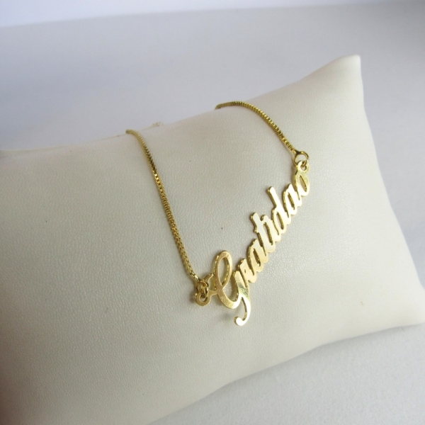 Colar Gratidão Banhado em Ouro 18k - Dourado