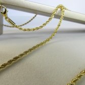 Colar Cordão Baiano 2.5 Banhado em Ouro 18k - Dourado