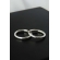 Brinco Argolinha Lisa 2x15 em Prata 925 - Prateado
