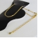 Tornozeleira com Micro Corações na Corrente Banhado em Ouro 18k - Dourado