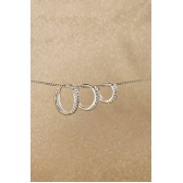 Trio de Argolinha com Zircônia em Prata 925 - Prateado