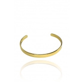 Bracelete Liso Largo Banhado em Ouro 18k - Dourado