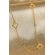 Colar com Olhos Gregos Banhado em Ouro 18k - Dourado