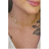 Choker Árvores da Vida Banhado em Ouro 18k - Dourado