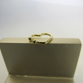 Piercing Fake Forma de Coração Banhado em Ouro 18k - Dourado