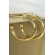 Brinco Argola Grossa Pequena Banhado em Ouro 18k - Dourado