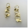 Brinco Grande de Círculos Interligados Banhado em Ouro 18k - Dourado